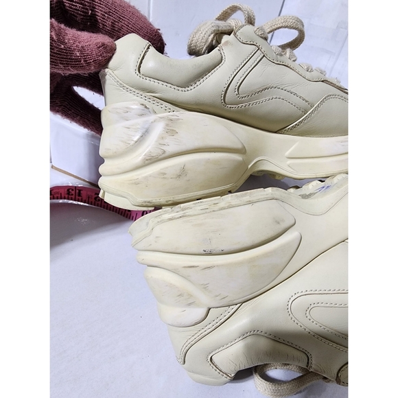 Gucci Rhyton Interlocking G Star Sneakers Off-White Size 34 - Picture 12 of 14
